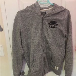 roots zip up hoodie